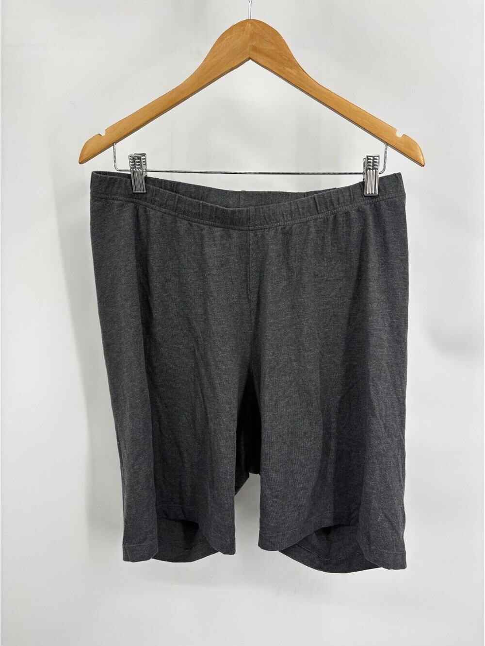 Old Navy Womens Biker Shorts Charcoal Grey Cotton Blend Jersey Knit Size XXL